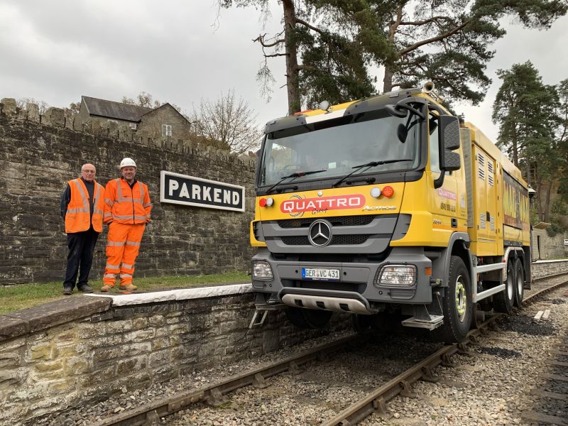 Quattro Plant lend a hand at the Dean Valley Heritage Railway