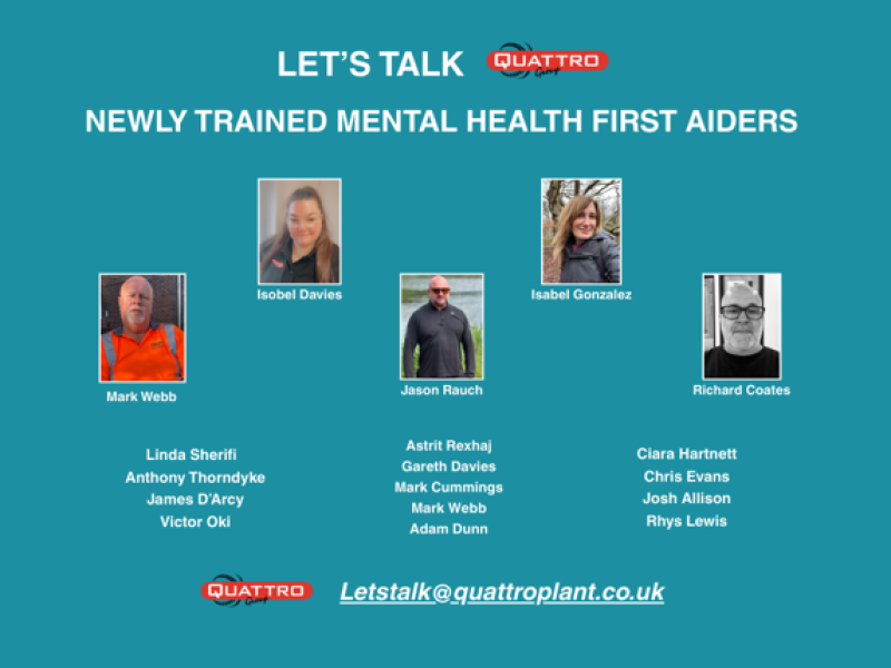 Let's Talk: Quattro Expands Mental Health Support with 19 MHFAs