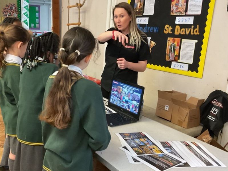 Quattro Visits Holy Cross Primary Careers Fair