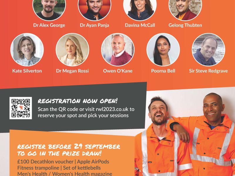 Register Now For Rail Wellbeing Live on 7-9 Nov 2023