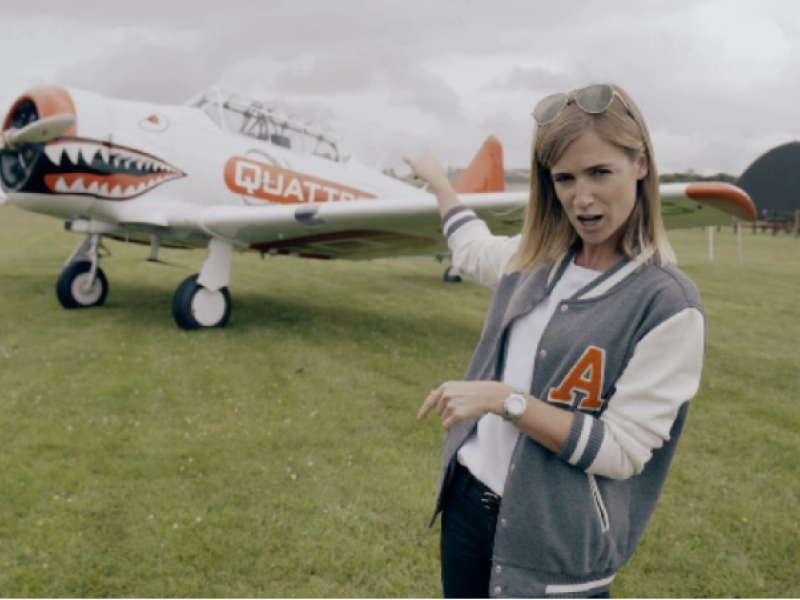 Eurosport’s Rachel Stringer takes on the Quattro Group plane!