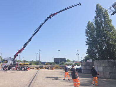 Quattro Scania R770 with Palfinger PK 580 crane on exhibition at RTX